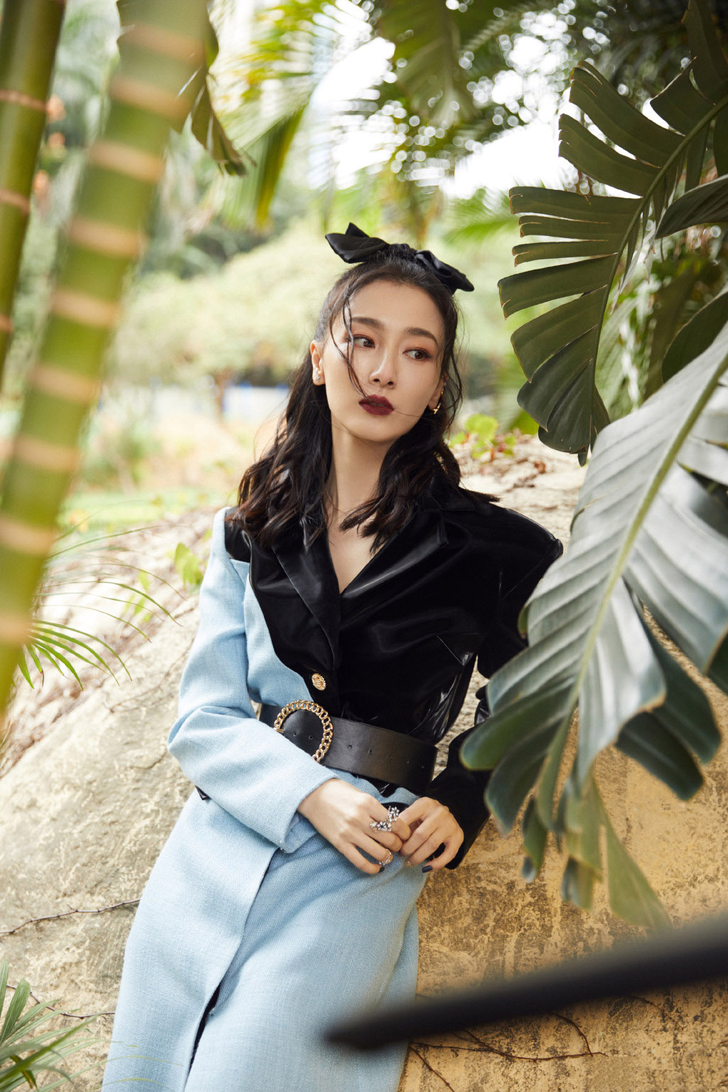 叶青拼接西装时尚写真图片55