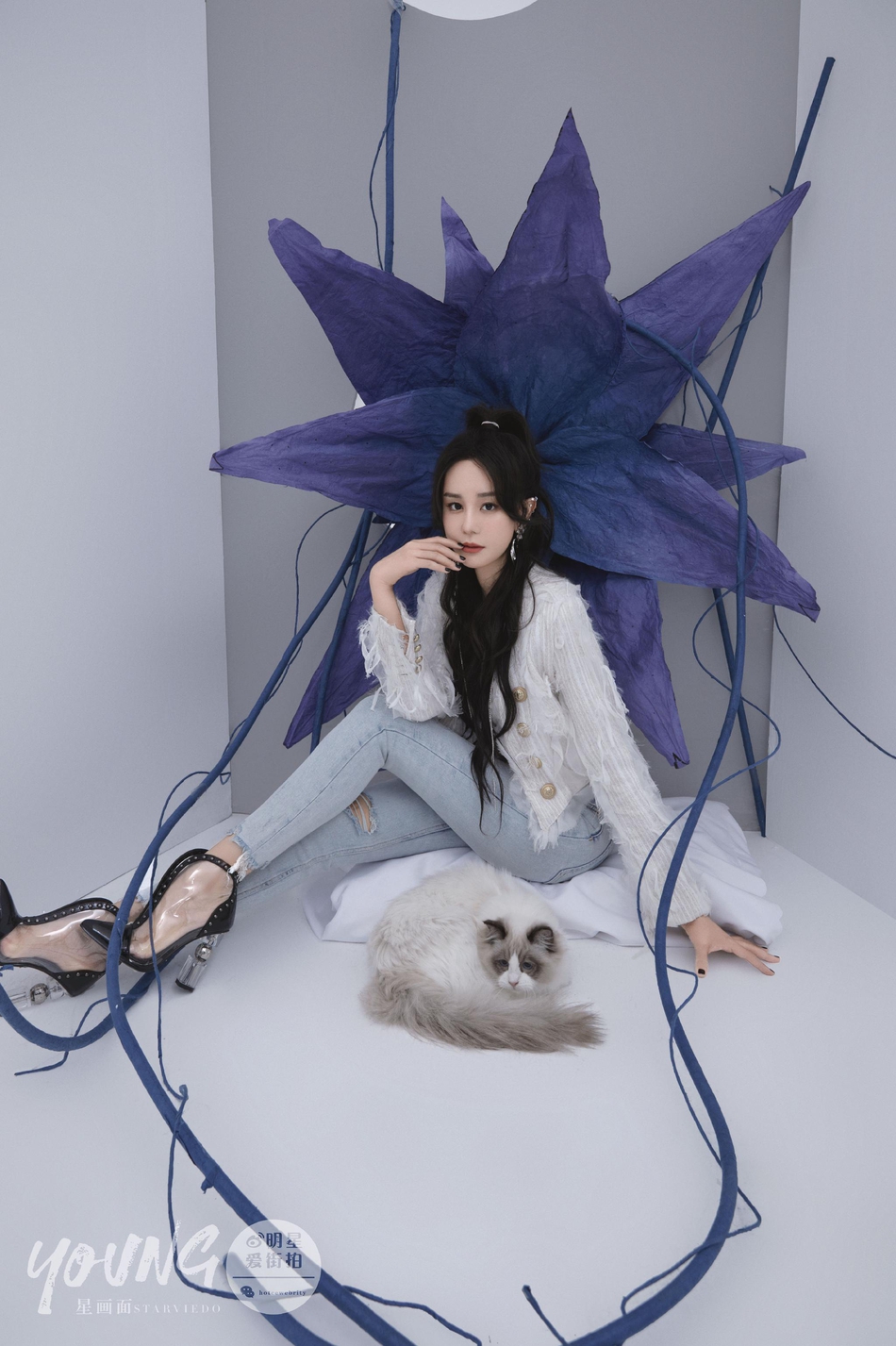 海陆格子裙温柔恬静写真图片19