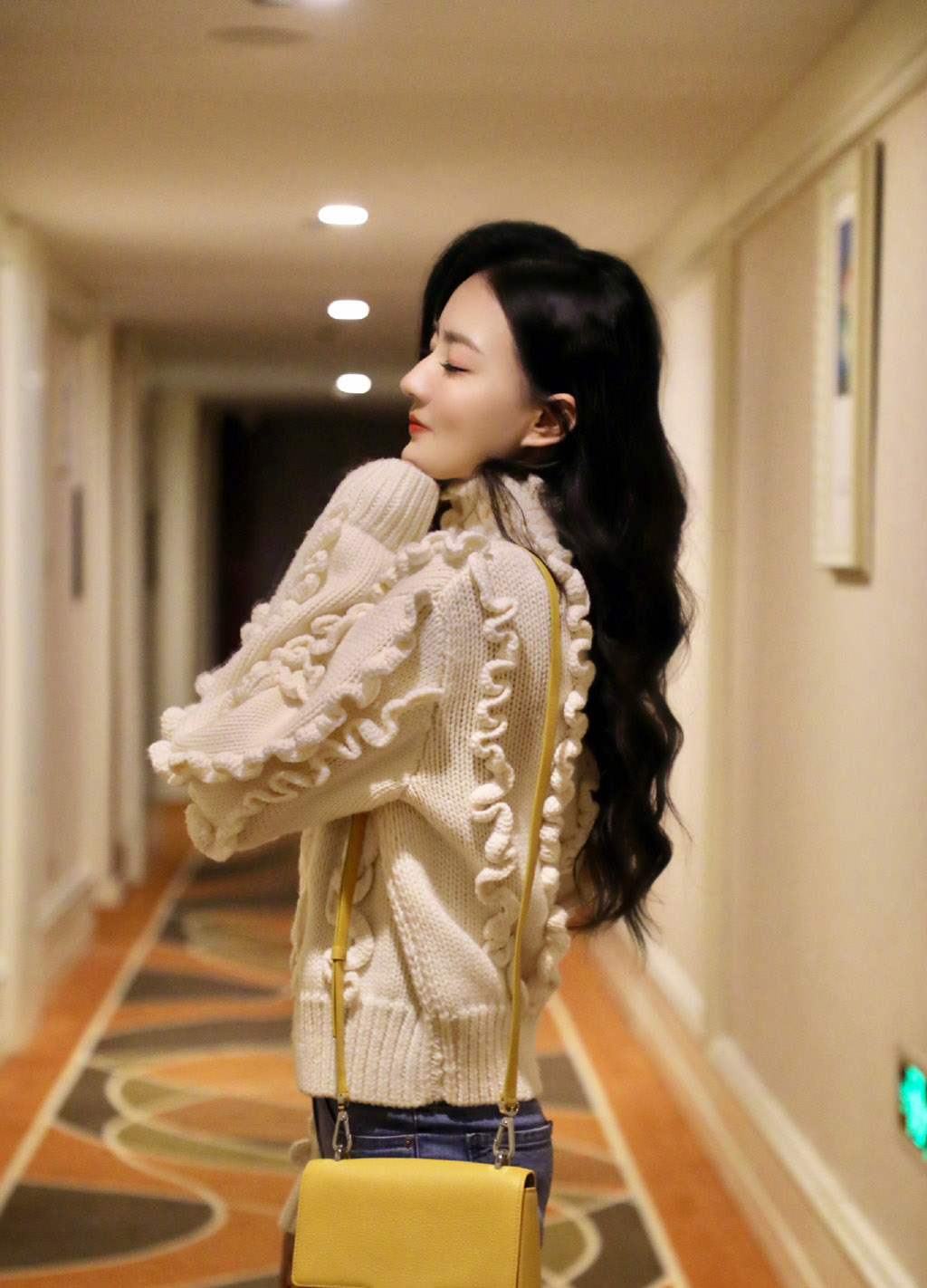 徐璐高领毛衣冬日写真图片24