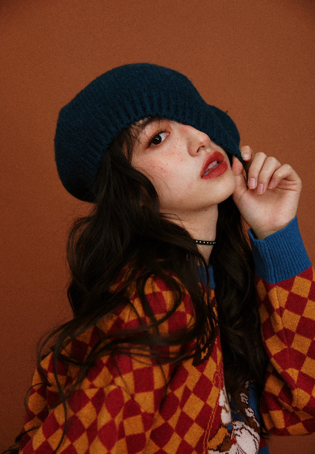 杨肸子雀斑妆时尚写真图片1111